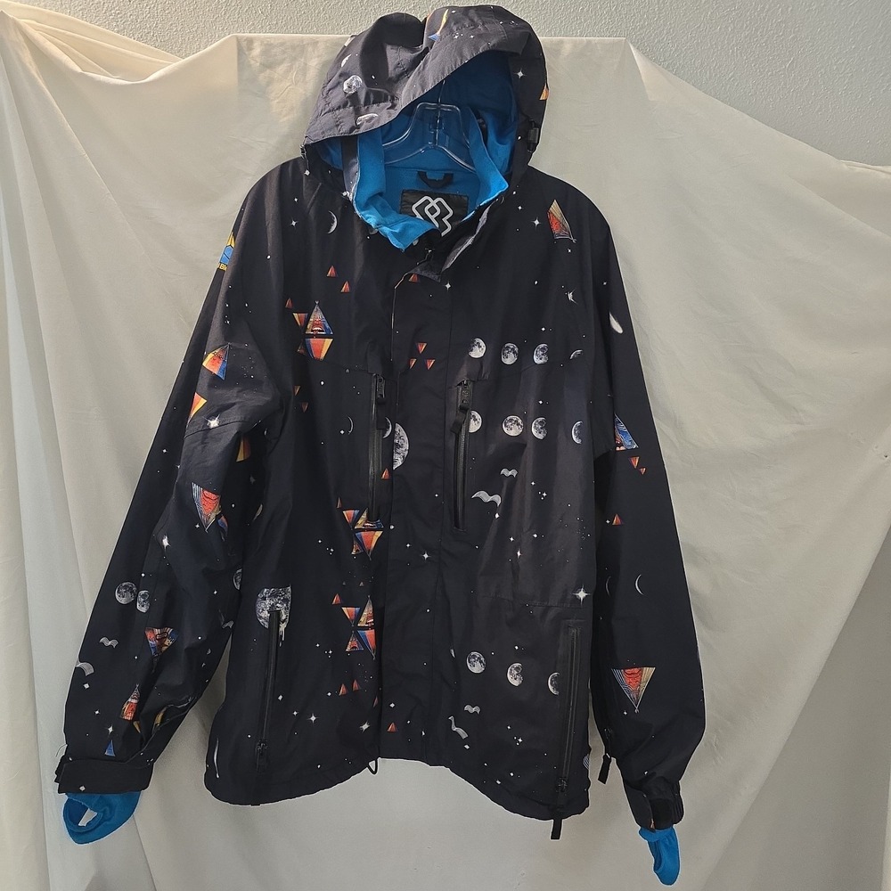 Special Blend SH Sky High Ski Snowboard Jacket Y2K Streetwear Cosmic Space Sz S